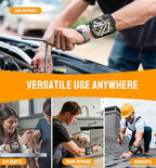 HiRui Magnetic Wristband for Tools – Ultra-Strong 15 Neodymium Magnets Hold Screws, Nails & Bits, Dual Pockets – Hands‑Free for DIY, Home Repairs, Auto – Gift‑Ready for Dad, Husband, Grandpa (CAMO)