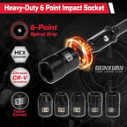 42Pcs Tools Set Packaged with Heavy-duty Tool Box, Include Screwdriver Bits, Bit Holder, Sockets, Socket Adapter, Step Drill, Socket Driver and Ratchets Screwdriver for Home Repairs