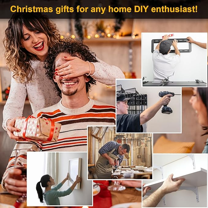 Stud Finder Wall Scanner - 5 in 1 Stud Finder Tool w/Smart Chip and HD LCD Display, Stud Detector Beam Finders for the Center and Edge of Wood AC Wire Metal Studs Joist Pipe (BloodOrange)