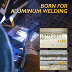 TOOLIOM 200A AC/DC TIG Welder with Pulse, Dual Voltage 110V/220V, Aluminum Welder with IGBT Inverter, Large LED Display, AC TIG/DC TIG/Pulse TIG/SPOT TIG/Stick Multiprocess Welding Machine