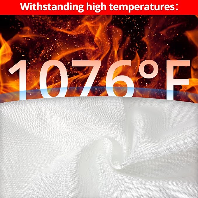 SecuCaptain Emergency Fire Blanket for Home and Kitchen - 6 Pack 40"x40" Flame Suppression Fiberglass Fire Blankets for House Camping Car Warehouse Office Emergency Survival Safety
