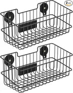 ULIBERMAGNET Magnetic Baskets, Large Capacity Metal Wire Mesh Basket Holder Organizer for Sundry Tool Storage, Magnetic Shelf for Garage, Laundry, Kitchen, Workshop, Cabinet(2 Pack)