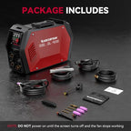 ARCCAPTAIN iControl TIG 205 Pro, 5 In 1 Cold Spot Stick/TIG Welder, 120V/240V Welding Machine with Large LED Display, 2T/4T, Hot start, Arc Force and Anti-stick