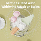 Underwear Washing Machine, BPA-free Portable Mini Washer for Socks, Baby Clothes, Cordless Small Laundry Cup for Travel, Dorm, Apartment, RV, Camp, Kids (Vanilla Off-White)