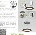 ASD 6 Pack LED Recessed Lighting 4 Inch 9W, 5 CCT 2700K-5000K CRI90+, IC Rated Ultra Thin Dimmable Ceiling Lights with J Box, Canless Wafer Downlight, Round Slim Panel Light, Energy Star ETL, Bronze