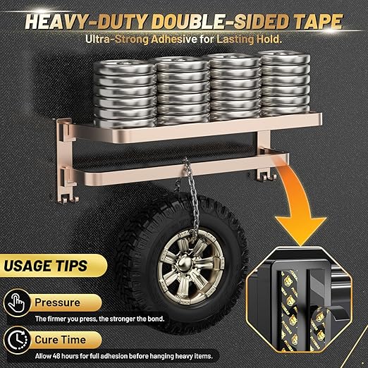 High Temp Resistant Heavy Duty Double Sided Tape Pro+ - Super Strong, Removable No Residue, Weatherproof - for Home, Outdoor, Automotive Use - 0.4" x 19.7 ft
