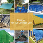 GUARD SHIELD Heavy Duty Tarp 30x30 Feet Green Multi Purpose Thick Waterproof Poly Tarp Cover 10mil