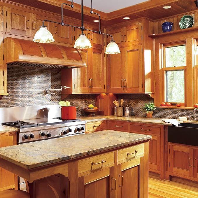 Goo-Ki 6 Pack Antique Brass Cabinet Pulls Zinc Alloy Hardware for Drawer Kitchen Cupboard - 5.04" c-c Vintage Bronze Bar Pull Retro Brass Handles