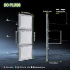 STASUN 900W LED Flood Light, Mini Series Stadium Lighting, 90000LM 6000K Daylight White, IP66 Waterproof, 3 Adjustable Panels, Outdoor Floodlight for Football, Basketball Court, Tennis, Soccer Field