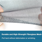 NeatiEase Window Screen Roll, 48"x100' Adjustable Flexible Fiberglass Screen Door Mesh - DIY Replacement Kit for Patio Porch Door Windows and Sliding Screen Doors(Black)