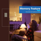 LIDER Dimmer Paddle Switch for Dimmable 300W LED/CFL Lights, 1-Pole or 3-Way, 120 V, Modern Upgrade, UL Listed, Wall Plate Included, Light Almond