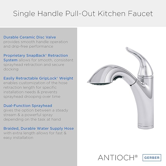 Gerber Plumbing Antioch Pull-Out Kitchen Faucet