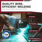 ARCCAPTAIN MIG Welding Wire, MIG Wire ER70S-6 2Lbs Gas Solid Carbon Steel Low Splatter MIG Welding Wire Compatible With Lincoln Miller Forney Harbor Welder 1KG (0.023" 2Lb)