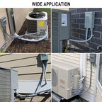 DWALE 3/4 Inch Flexible PVC Liquid Tight Connector, Ferrule Based, Screw Terminal, Grey, 100PACK