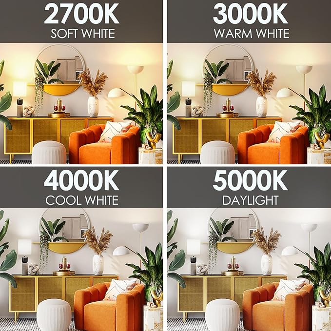 E ENERGETIC LIGHTING Dimmable LED Light Bulbs, 60W Equivalent, Daylight 5000K, 8W 800 Lumens LED Bulbs, E26 Base Standard Light Bulbs, ETL Listed, 20 Packs