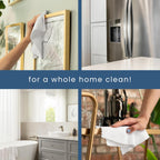 S&T INC. 50 Pack Microfiber Cleaning Cloth with Box, Bulk Towels for Home, Reusable Microfiber Towels for Cars, Cleaning Rags, White, 11.8 Inches x 11.8 Inches, 50 Count