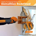48” Round Handle Demolition Bar – Versatile Wrecking & Multi Tool- For Home Renovations and DIYs - Trusted by Contractors, Firefighters & Restoration Professionals