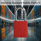 SEPOX® 12 Pcs Ultra-Durable Anti-Rust Outdoor Padlocks - Red Aluminum, 38mm (1-1/2") with Long Shackle & 24 Same Keys, Ideal for Gate, Storage, Locker, Fence & Lock-Out, High Security