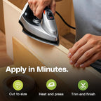 Edge Supply Birch 5/8 in x 50 ft Roll – Pre-Glued Iron On Wood Veneer Tape – Wood Veneer Edge Banding Tape with Hot Melt Adhesive, Smooth Sanded Finish Ideal for Furniture & DIY, Made in USA