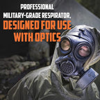MIRA SAFETY M CBRN Full Face Reusable Respirator-Mask Gas Mask (CM-7M Mask WITH Drinking System)
