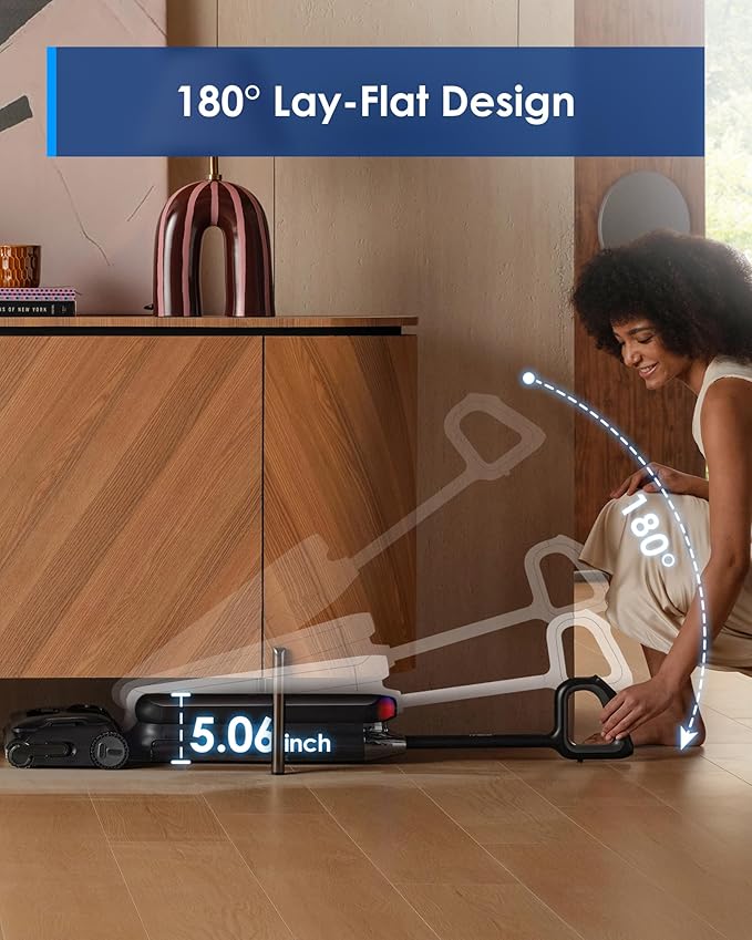 Tineco Floor One S9 Artist Pro Wet Dry Vacuum Cleaner, 22kPa Suction, 360° SmoothDrive, Anti-Tangle Design, 185°F Flashdry, 75 Min Runtime, Dual-Edge Cleaning, 180° Lay-Flat