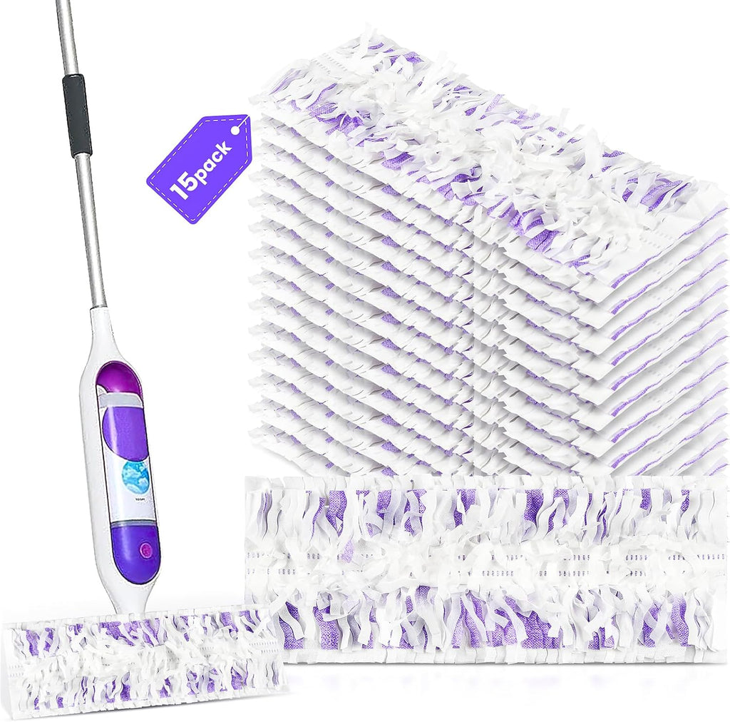 15 Pack Power Mop Pad Refills for Swiffer PowerMop Multi-Surface Mop, Powermop Multi-Surface Mop Pad Replacement Kit