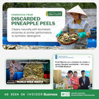 Fuwa3e Pineapple Enzyme Natural Toilet Bowl Cleaner Halcyon Eucalyptus - 16.9oz 3 Pack - 99% Plant Based Non Bleach Bathroom Cleaner - Freshens and Deodorizes with Fermented Pineapple Peels