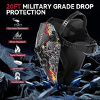 ARCCAPTAIN Auto Darkening Welding Helmet, 3.94"X3.66" Large Viewing Screen True Color Welding Hood with 4 Arc Sensor Solar Powered, Wide Shade 4-5/5-9/9-13 Welding Mask (Skeleton Rider)