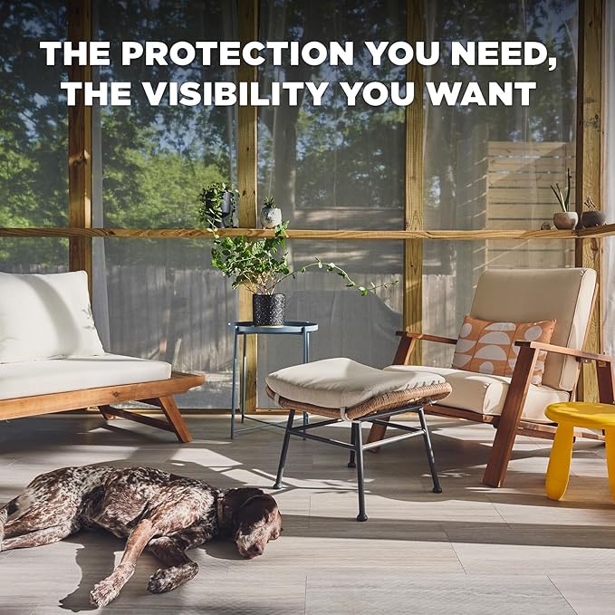 DOCA 36 in x 100 ft Window Screen Mesh - Window Screen Replacement, Fiberglass Mesh Roll for Window, Patio Screen, Porch Screen, or Door - Gray