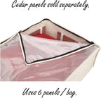 Household Essentials 3364-1 Cotton Canvas Blanket Storage Bags | Natural, Off-White