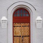 Darkaway Outdoor Sconce Lights Wall Light Fixtures, 14inch Large Porch Light Outdoor Wall Anti-Rust Waterproof Aluminum with Glass Exterior Light Fixture for Patio Yard Doorway Garage (Large, White)