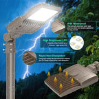BBESTLED 200W Parking Lot Lights Slip Fitter UL DLC Listed 28000LM IP65 5000K Commercial Area Street LED Shoebox Pole Light 100-277VAC Input Brown, 200W/160W/120W LED Sport Court Light Outdoor