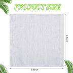 Oudain 100 Pcs White Cleaning Cloths Bulk Reusable Cleaning Rags Cotton Washcloths Absorbent Dishcloths Small Kitchen Rags Soft Bath Towels for Housekeeping, 9.8 x 9.8 Inch