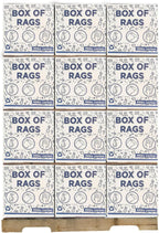 Premium Color Knit Cleaning Rags (60x10 lbs. Boxes Pallet) – Shop Rags Bulk for Workshops, Mechanics, Painters, and Home Use, Multipurpose Cotton T-Shirt Rags