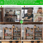 LiteHistory Dimmable T10 LED Bulb 4W Equal E26 Edison Bulb 40 Watt AC120V Tubular Light Bulb Warm White 2200K Amber 250lm E26 LED Bulb for Rustic Pendant,Chandeliers,Wall sconces E26 Light Bulbs 6Pack