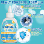 Sugelary Mold Stain Cleaning Gel, 8 fl oz Thick Cleaner for Washing Machine Gasket, Grout, Caulk, Shower, Sink, and Bathroom Surfaces