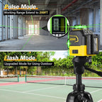 IKOVWUK 3x360° Laser Level, Level for Construction Picture Hanging Floor,12 Lines Self-leveling Laser Level Line with Upgraded Flash Mode, 2X 3000MAH Battery