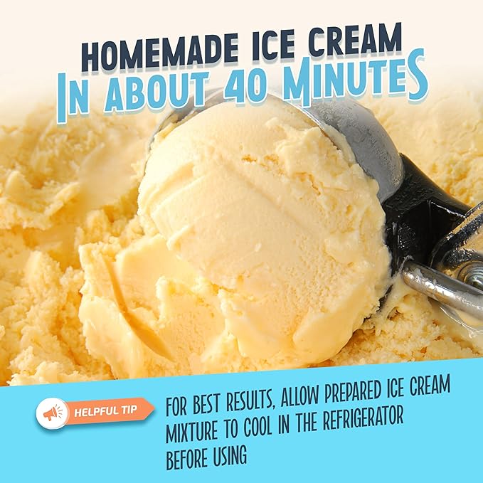 Nostalgia 2-Quart Electric Ice Cream Maker – Make Homemade Ice Cream, Gelato, Sorbet & Frozen Yogurt – No Salt/Ice Needed, Digital Controls, Mix-In Chute & Freezing Gel Canister – Stainless & White