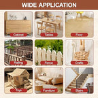 Wood Glue, 8.45fl.oz Super Strong Adhesion Wood Glue for Furniture Heavy Duty, Clear After Drying, Waterproof, for Woodworking, Crafts, Repair, Furniture Assembly (2 Pack)