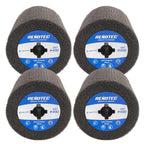 4"x4", Burnishing Wheel SSF 4 Pack, SF, Grit 400, S/C, Metalwork and Woodwork