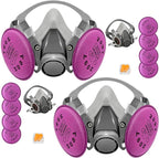 Respirator Mask with Filters, Reusable Half Face Respirator Mask for Asbestos, Resin, Fume, Dust, Welding, Painting