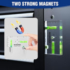 WORKPRO Small Level, 3-3/4 Inch Mini Level Tool, Magnetic Level with 2 Different Bubbles 90°/180°, Shatterproof Cross Check Bubble Level, Pocket Level for Picture Hanging Tool