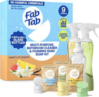 Fab Tab Home Starter Kit - Natural Cleaning Products - Household Cleaners - All-Purpose Cleaner Tablets - Plant-Based, Plastic-Fee - No Harsh Chemicals | Cleaning Kit