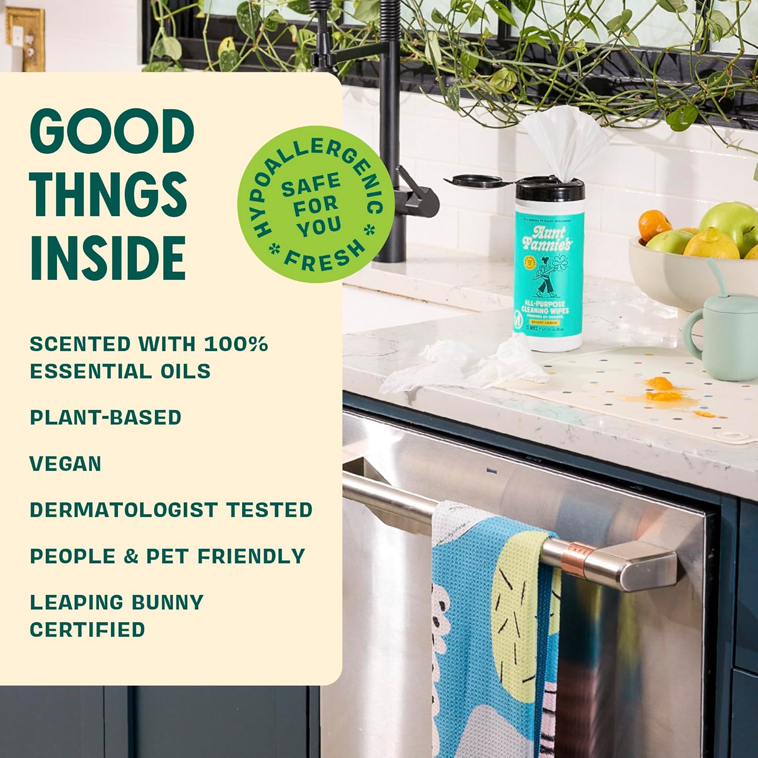 Aunt Fannie's Bundle: All Purpose Vinegar Cleaning Spray (Eucalyptus) + Vinegar Cleaning Wipes (Eucalyptus)