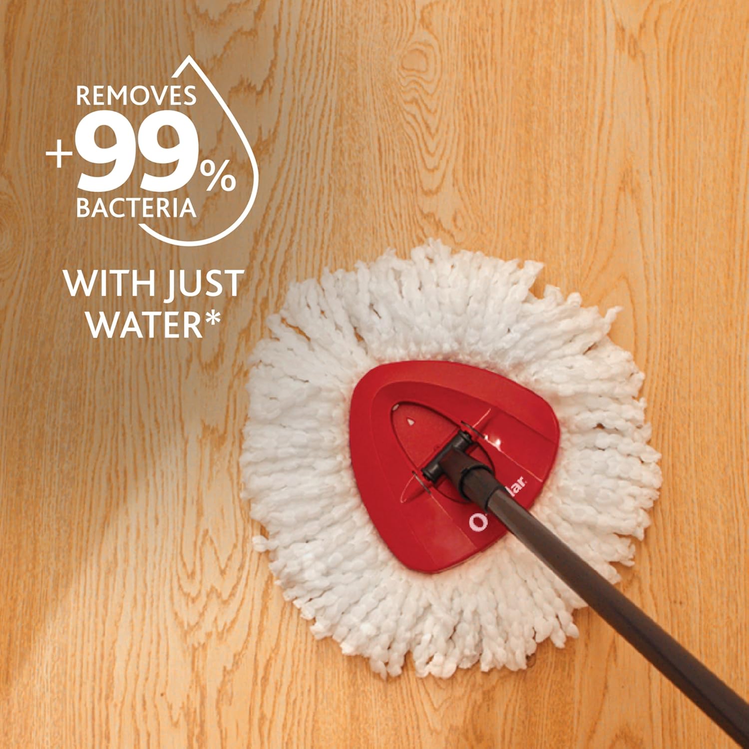O-Cedar Easywring Microfiber Spin Mop & Bucket Floor Cleaning System with 4 Extra Refills