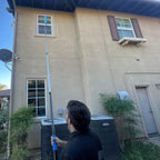 30 Foot High Ceiling Fan Duster with 6-24 Foot Extension Pole, Extendable Reusable Cobweb, Feather, Window Cleaning Squeegee Kit