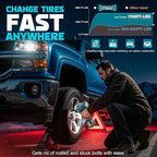 Cordless Impact Wrench 1/2" Compatible with Makita 18v Battery, 1700 Ft-lbs High Torque Impact Driver with 6Pcs Sockets & Storage Case, Impact Gun with 4 Modes & LED Light(Tool Only)