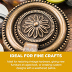 Brass Patina Solution - Brass Black Metal Finish to Blacken, Copper, Bronze Parts - Black Patina for Brass - 3.5 OZ