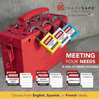 TRADESAFE Lockout Tagout Locks Set - 10 Green Keyed Alike Padlocks, 2 Keys Per Lock, OSHA Compliant Loto Locks for Lock Out Tag Out Stations, Premium Grade