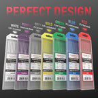 YESWELDER TIG Welding Tungsten Electrode 2% Lanthanated 5pk .040" & 5pk 1/16" by 7" Assorted-size (Blue, WL20/EWLa-2)